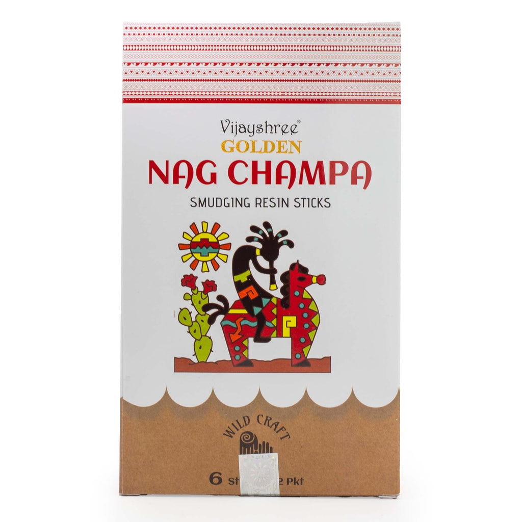 Golden Nag Champa Smudging Resin Sticks - 30g