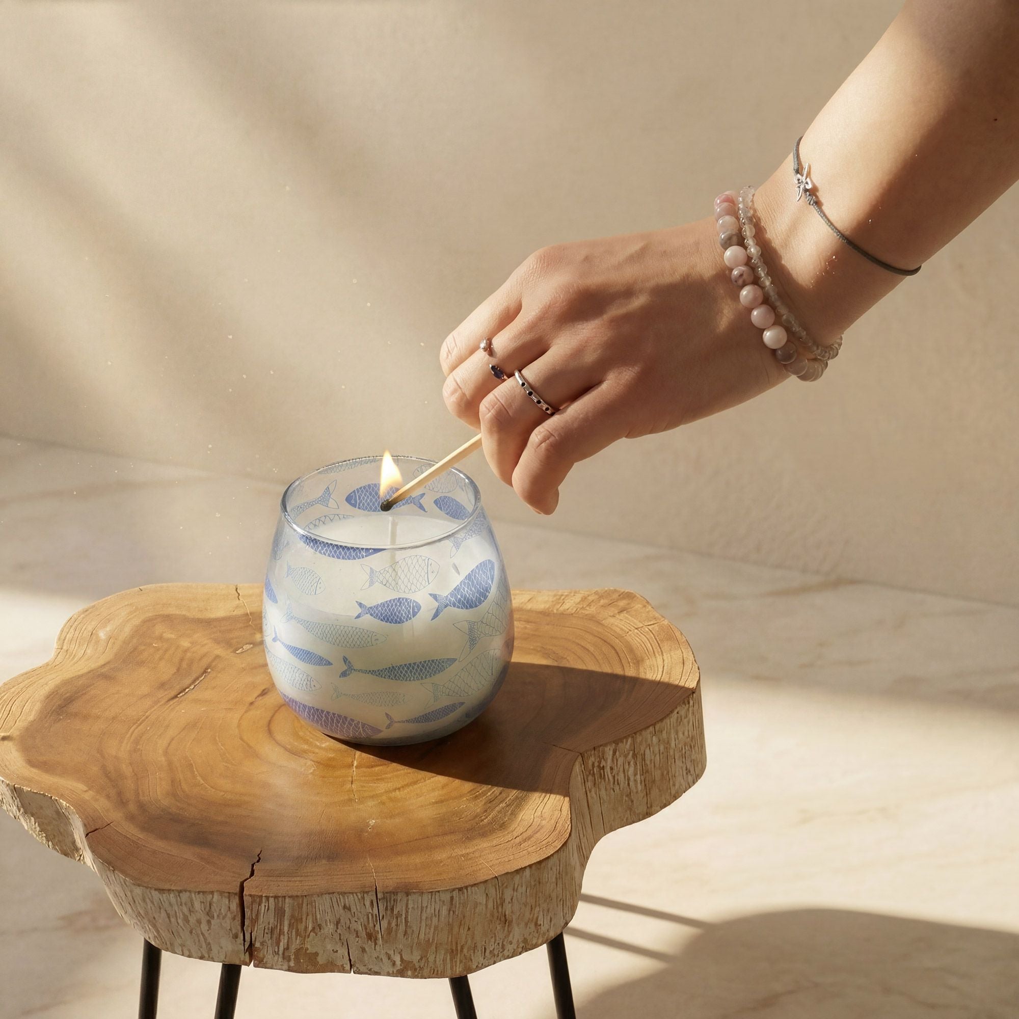 Small Glass Jar Candles - Seabreeze