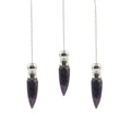 Secret Cavity Discovery of Truth Pendulum - Amethyst - Silver Plated
