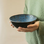 Aluminium Singing Bowl - Magic Mushroom - Blue (20cm)