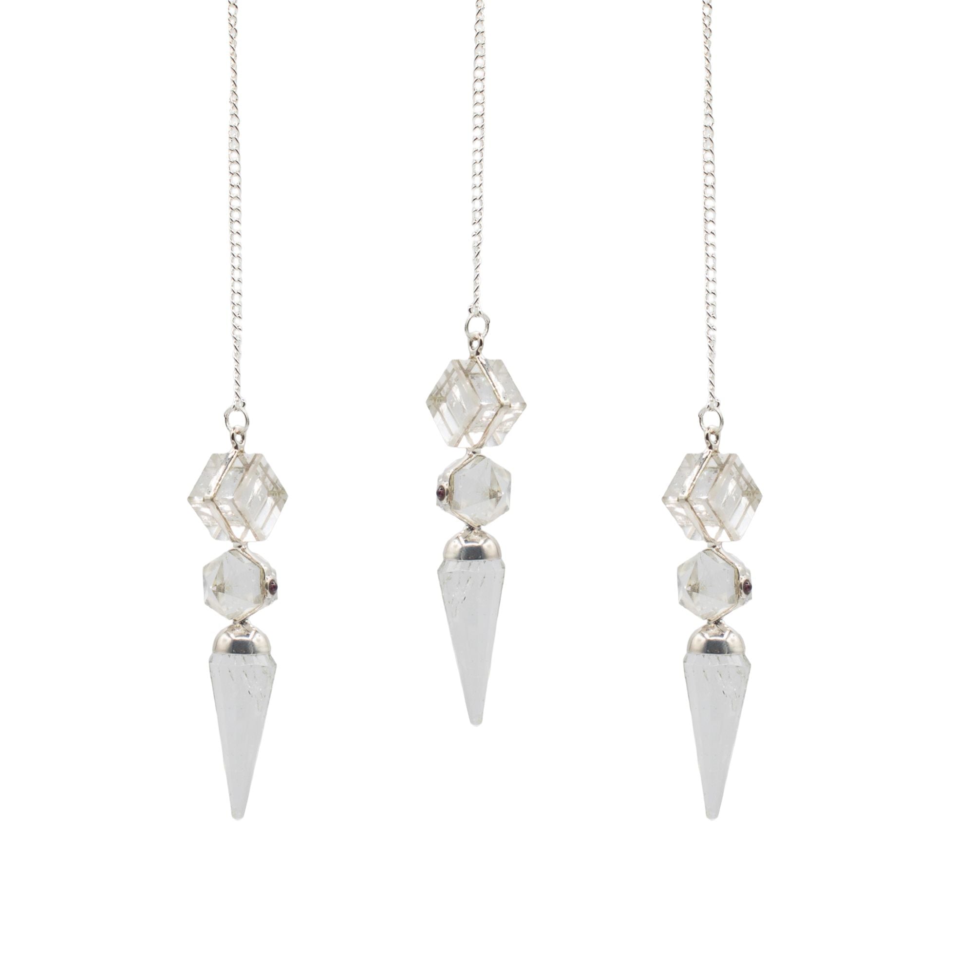 The Architect of Clarity - Three Piece Pendulum - Crystal Quartz