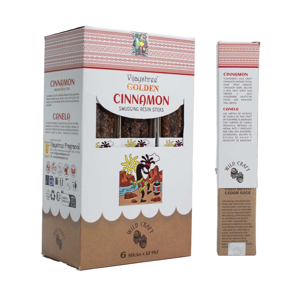 Golden Cinnamon Smudging Resin Sticks - 30g
