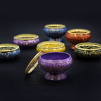 Chakra Tall Charcoal Incense Jar - Crown
