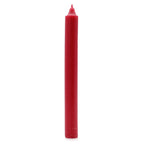 Solid Colour Dinner Candle Set - Pack of 21 - Rustic Red