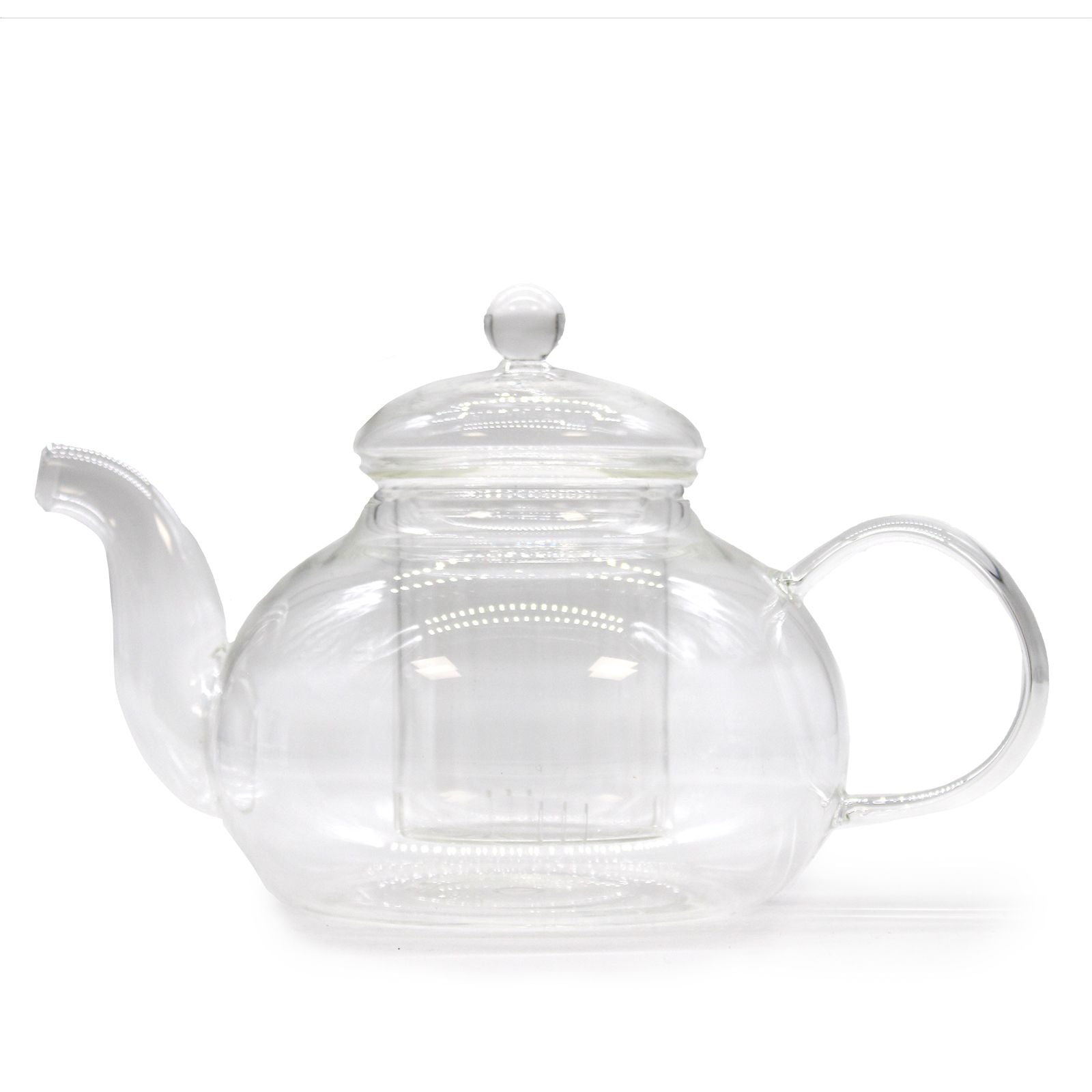 Glass Infuser Teapot - Round Pearl - 800ml - 13 x 12cm
