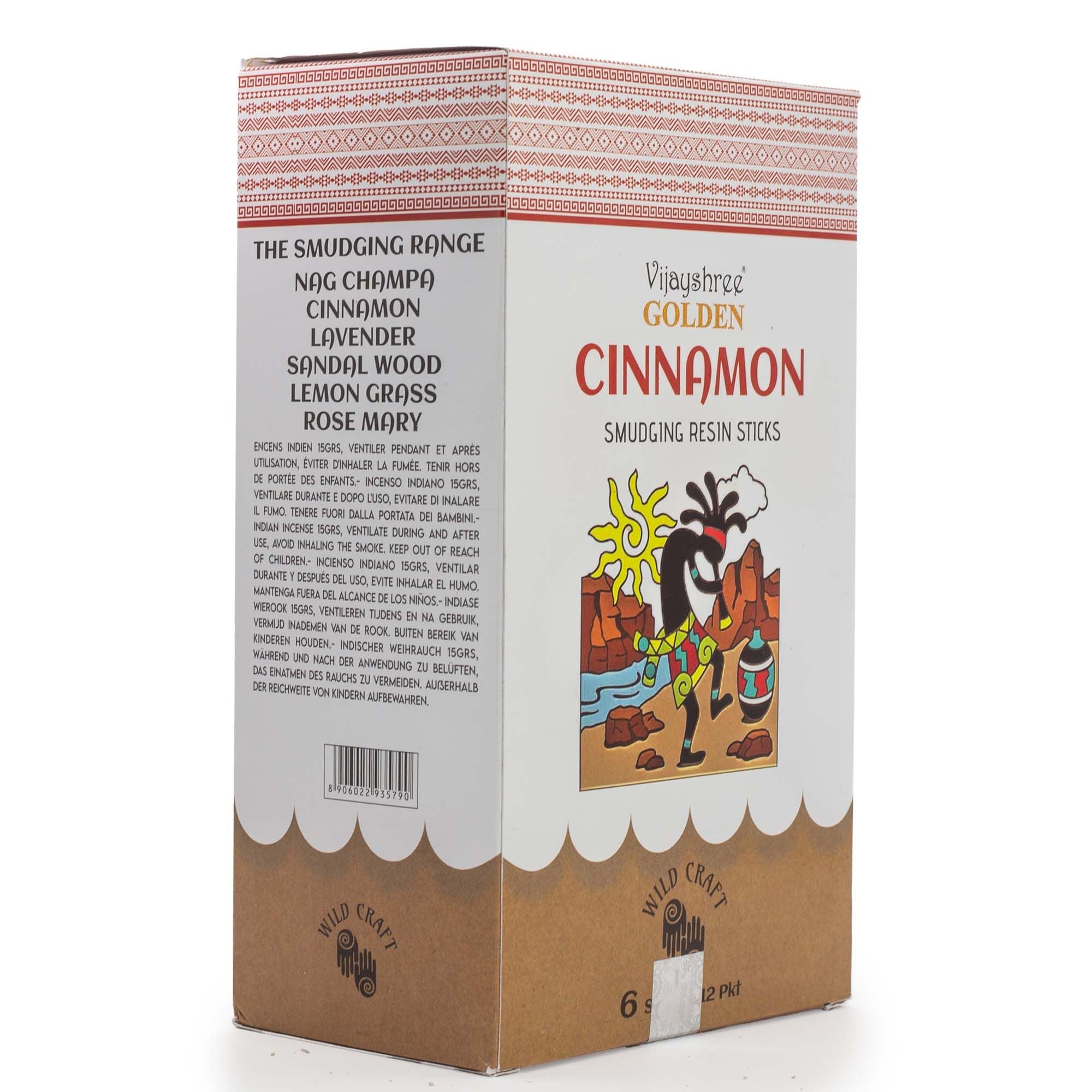 Golden Cinnamon Smudging Resin Sticks - 30g
