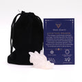 Gemstone Small Dragon Head - Rose Quartz