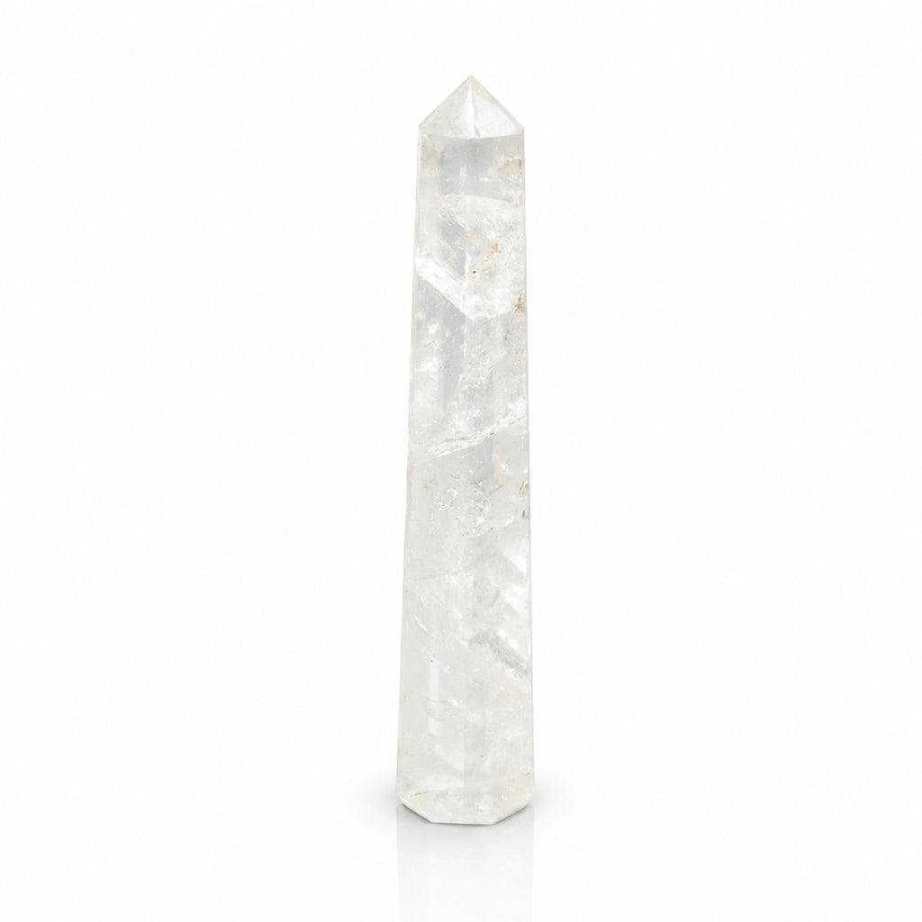 Gemstone Six Face Obelisk Points approx 17cm - Rock Crystal