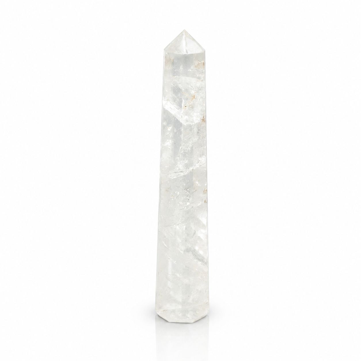 Gemstone Six Face Obelisk Points approx 17cm - Rock Crystal