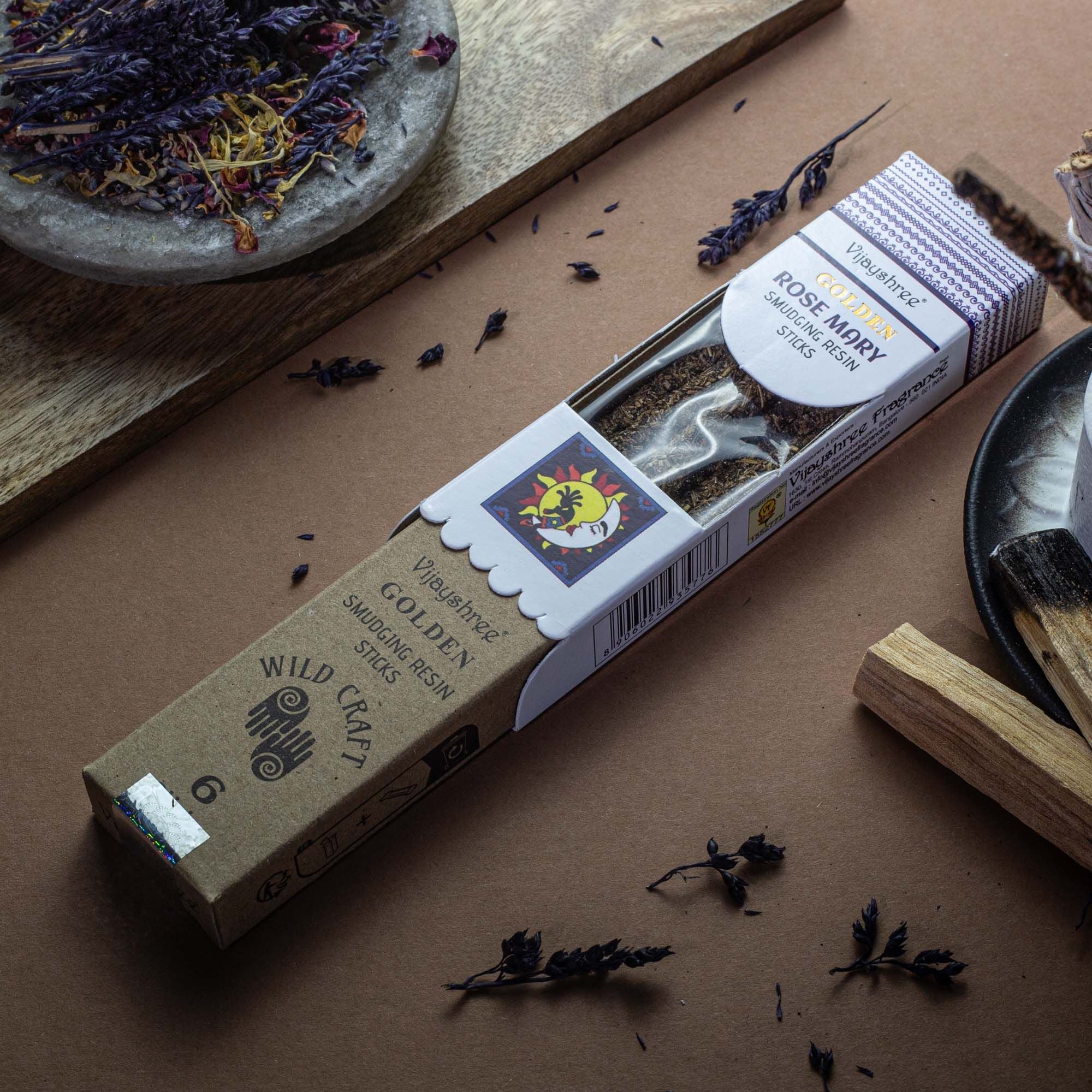 Golden Rosemary Smudging Resin Sticks - 30g