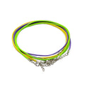 Waxed Pendant Cord - 2mm x 55cm - Assorted (10 colours)