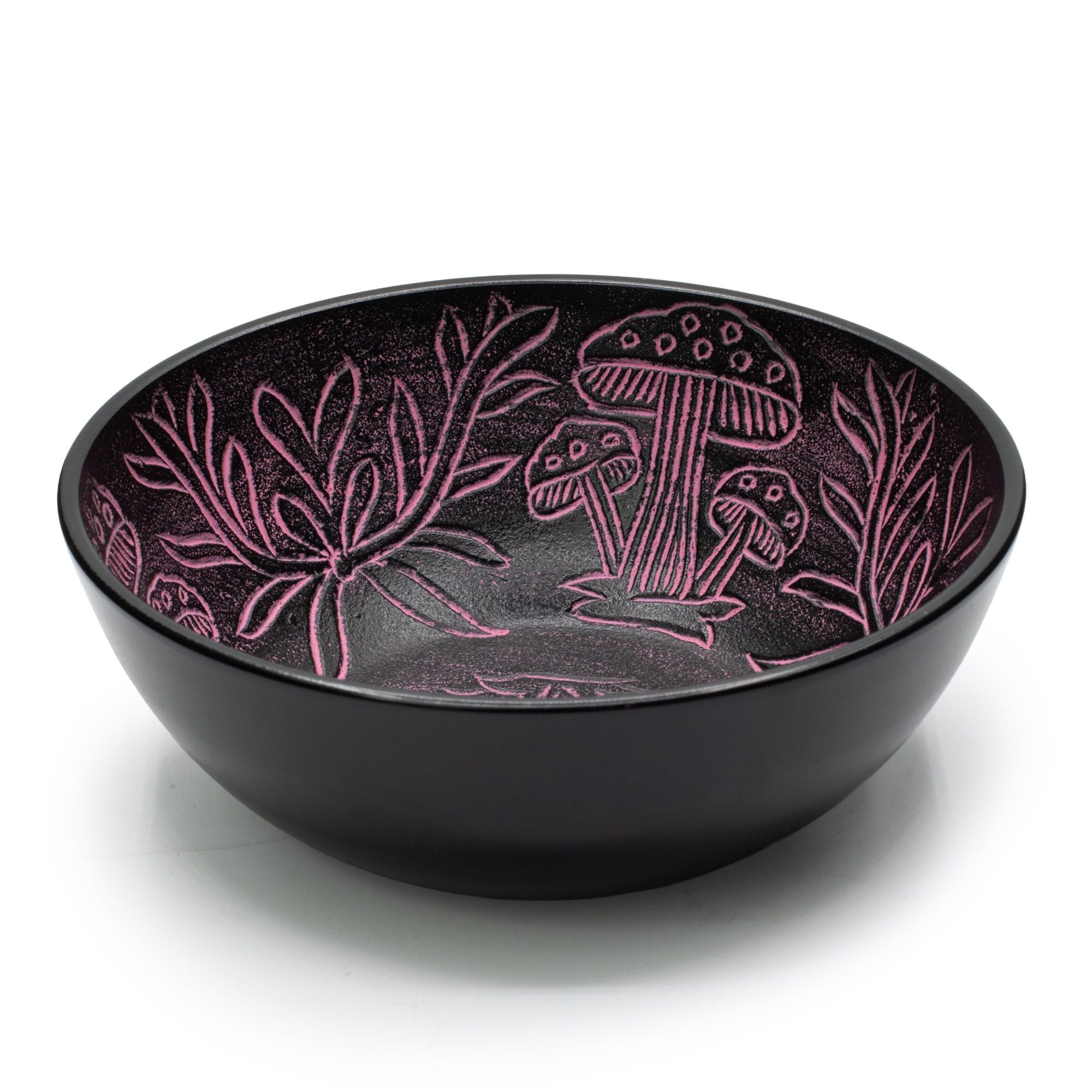 Aluminium Singing Bowl - Magic Mushroom - Pink (20cm)