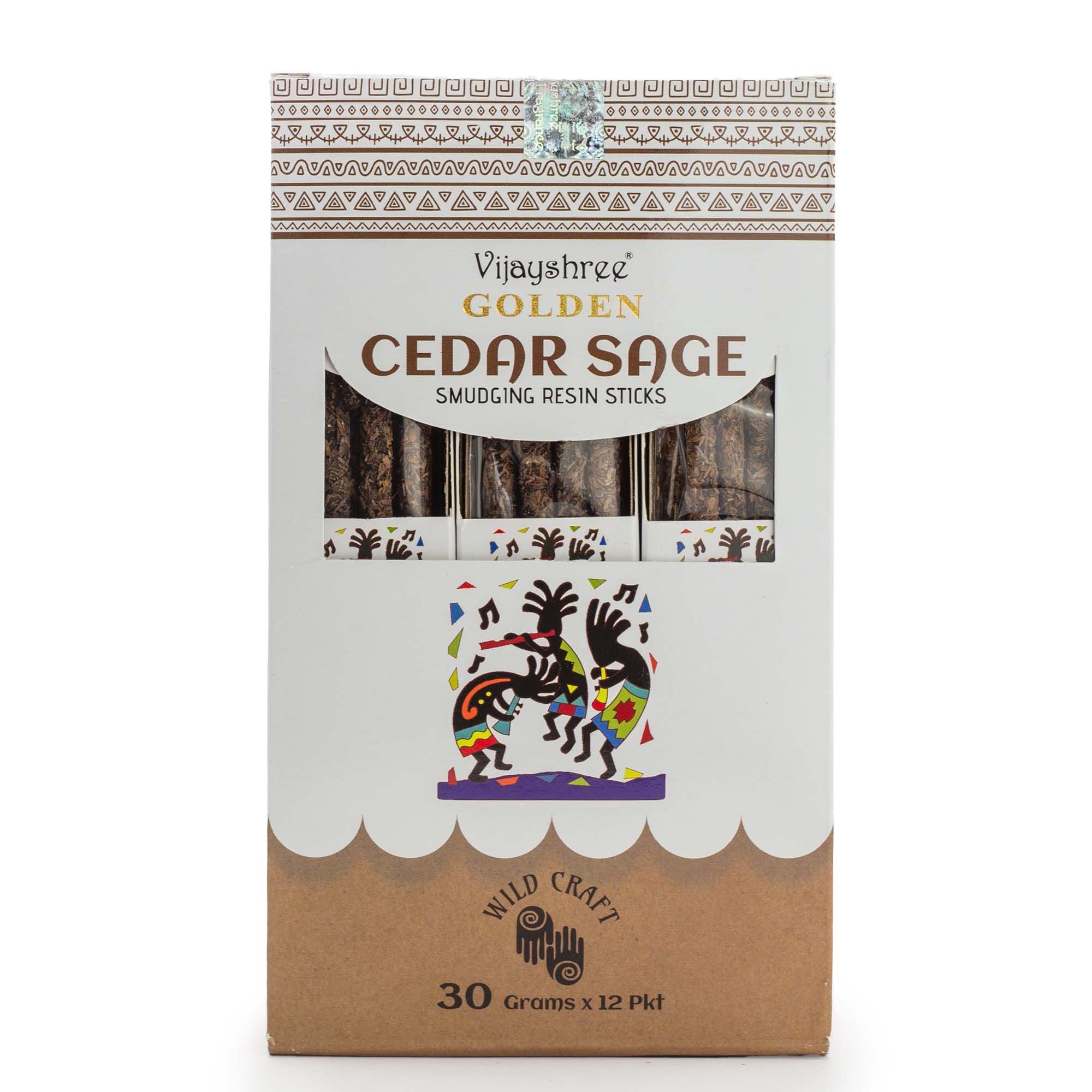 Golden Cedar Sage Smudging Resin Sticks – 30g
