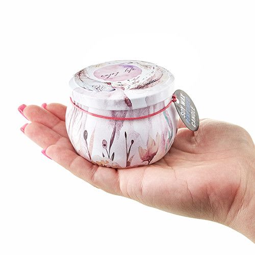 Art Tin Candle - Assorted Design - Sea life - Raspberry