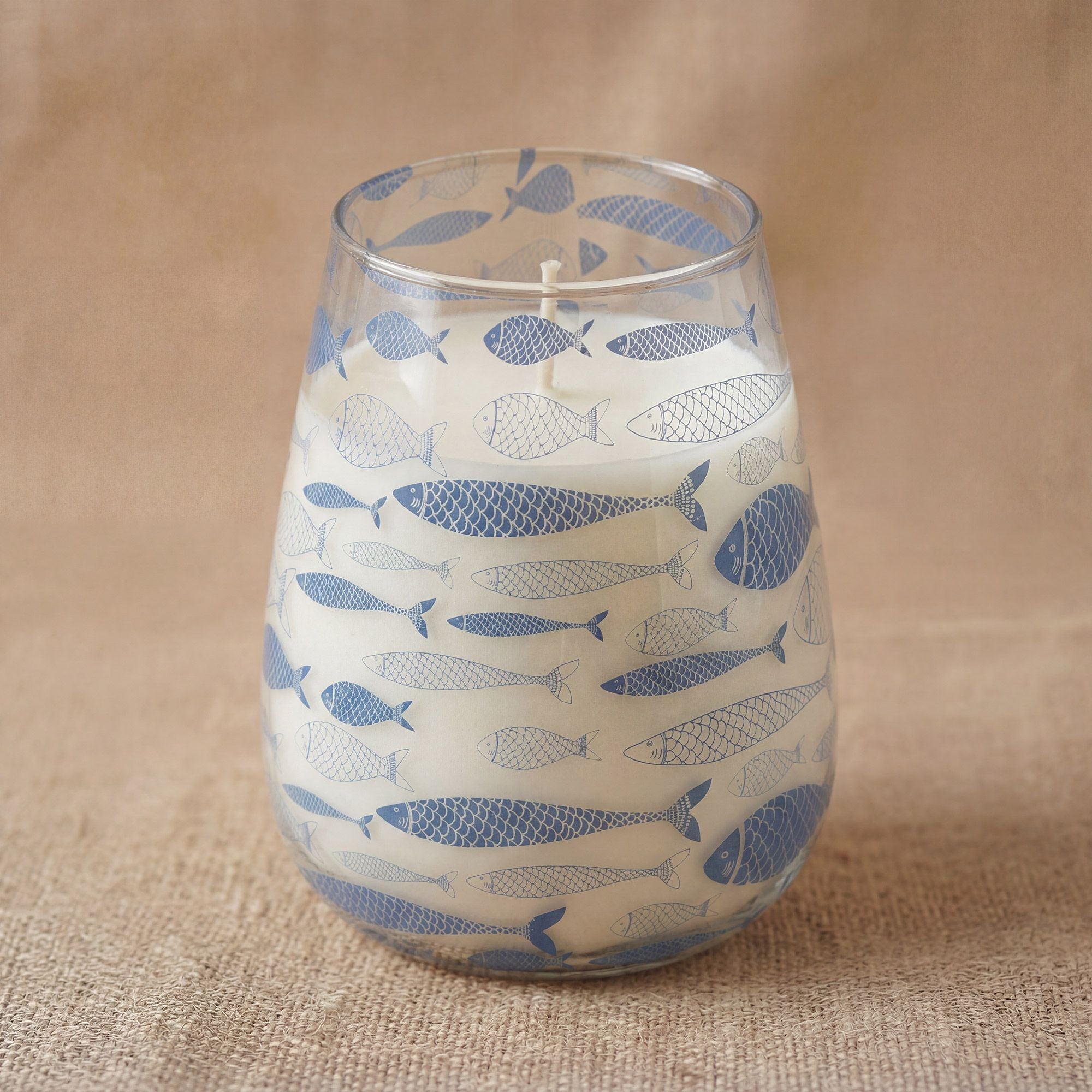 Tall Glass Jar Candles - Seabreeze
