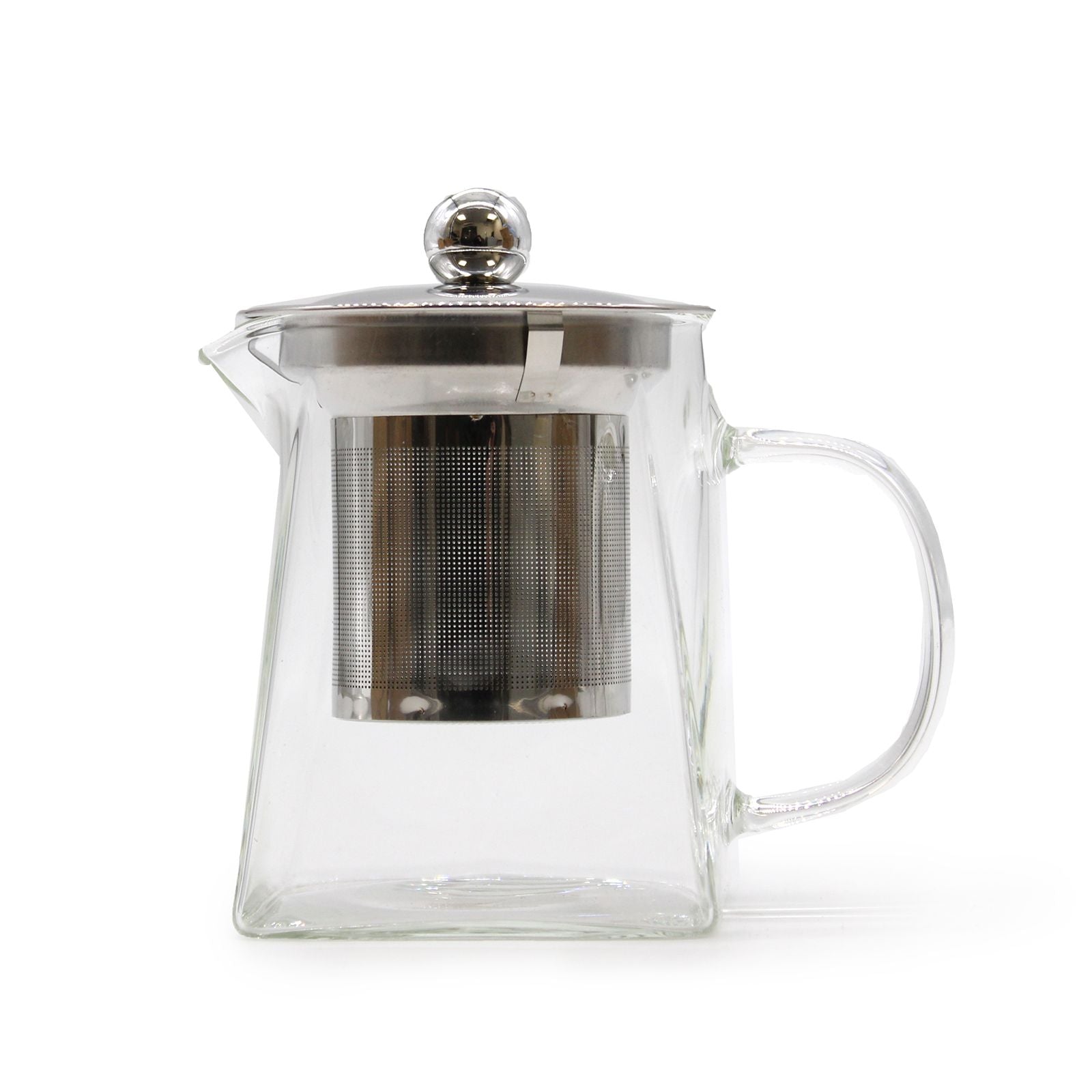 Glass Infuser Teapot - Tower Shape - 350ml - 12 x 12 x 7cm