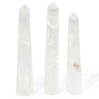 Gemstone Six Face Obelisk Points approx 17cm - Rock Crystal