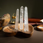 Gemstone Six Face Obelisk Points approx 17cm - Rock Crystal