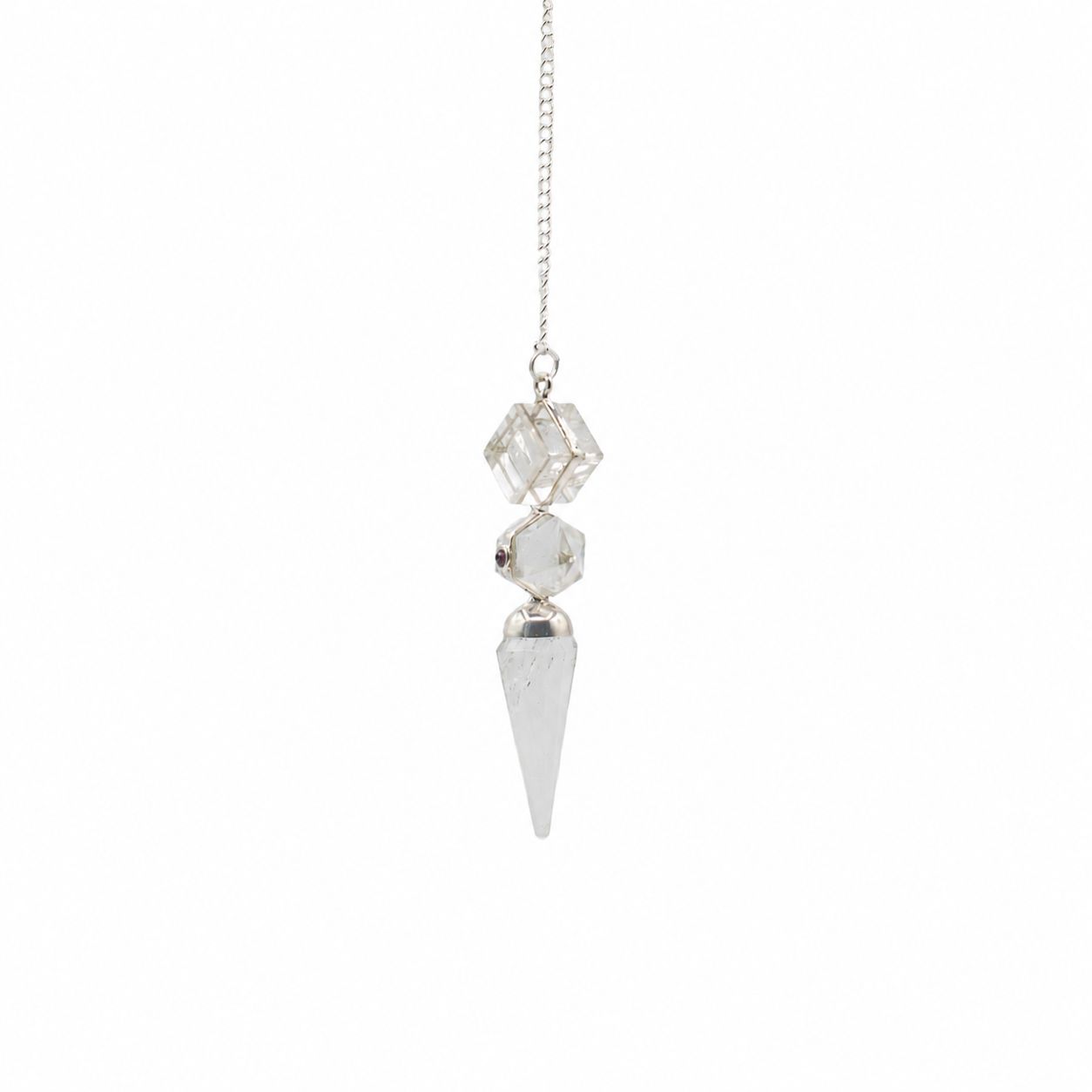 The Architect of Clarity - Three Piece Pendulum - Crystal Quartz