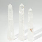 Gemstone Six Face Obelisk Points approx 17cm - Rock Crystal