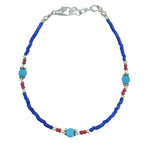 Nepalese Extra Fine Gem Bracelet - Blue Onyx