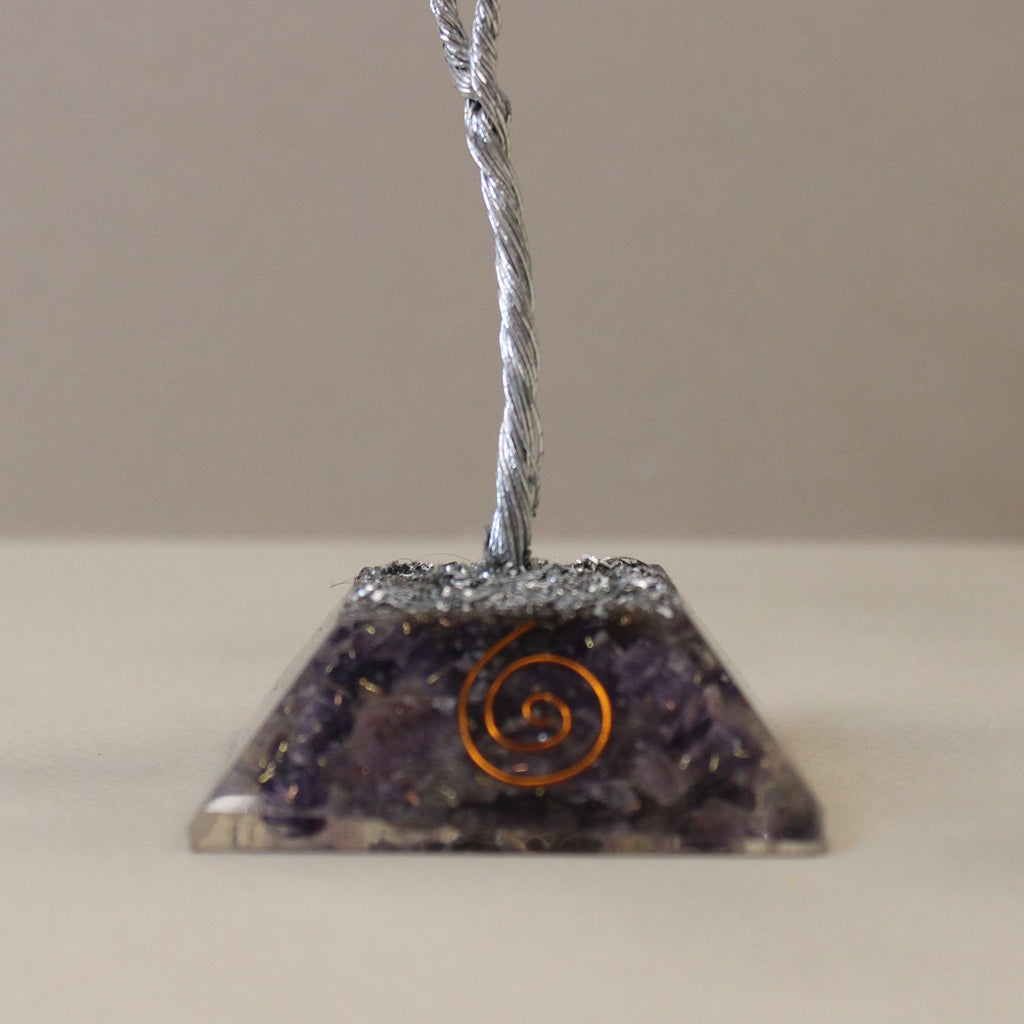 Gemstone Tree with Orgonite Base - 80 Stone - Amethyst
