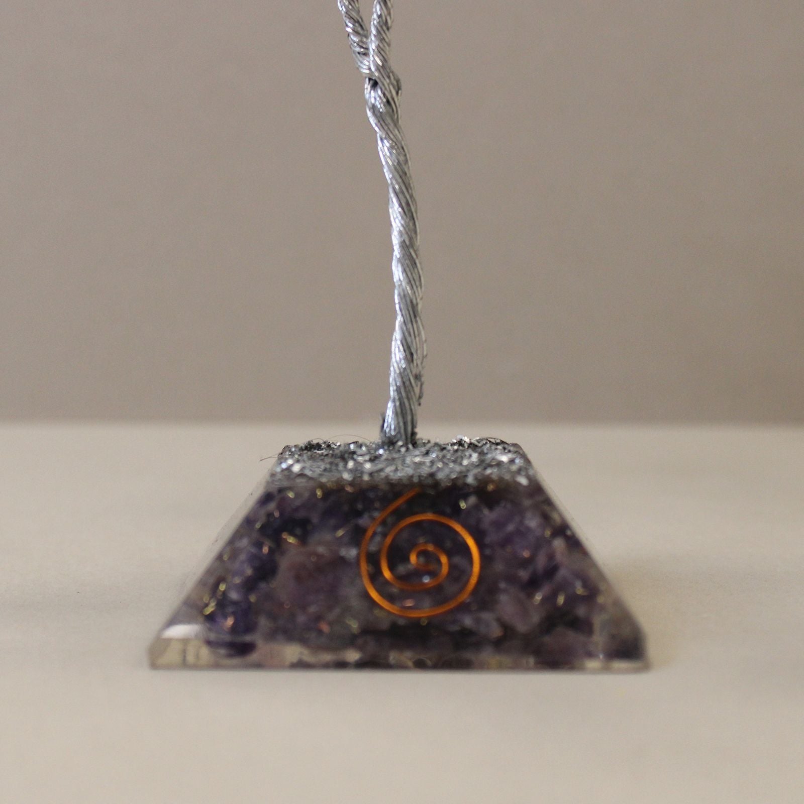 Gemstone Tree with Orgonite Base - 80 Stone - Amethyst