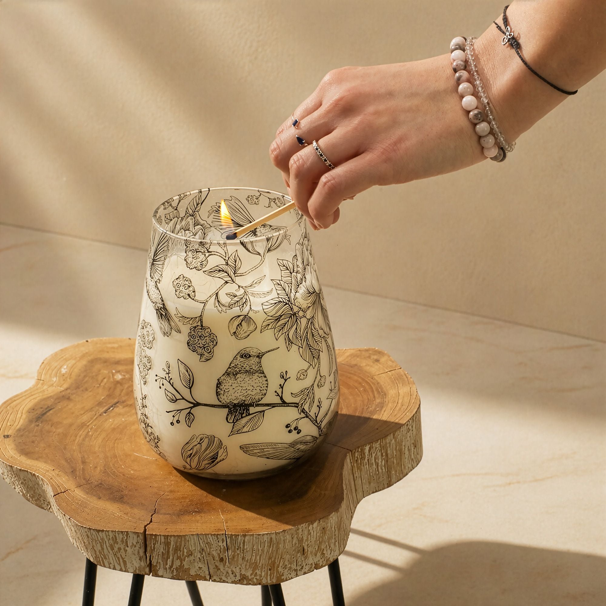 Tall Glass Jar Candles - Drawn by Flame