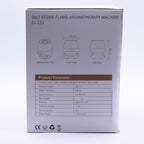 Salt Stone Flame Effect Aroma Diffuser - White USB - Colour Change and Timer
