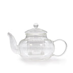 Glass Infuser Teapot - Round Pearl - 400ml - 11 x 10cm