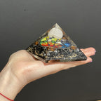 Orgonite Pyramid - Midnight Pentagon - 70mm