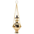 Hanging Brass Incense Burner - Cross
