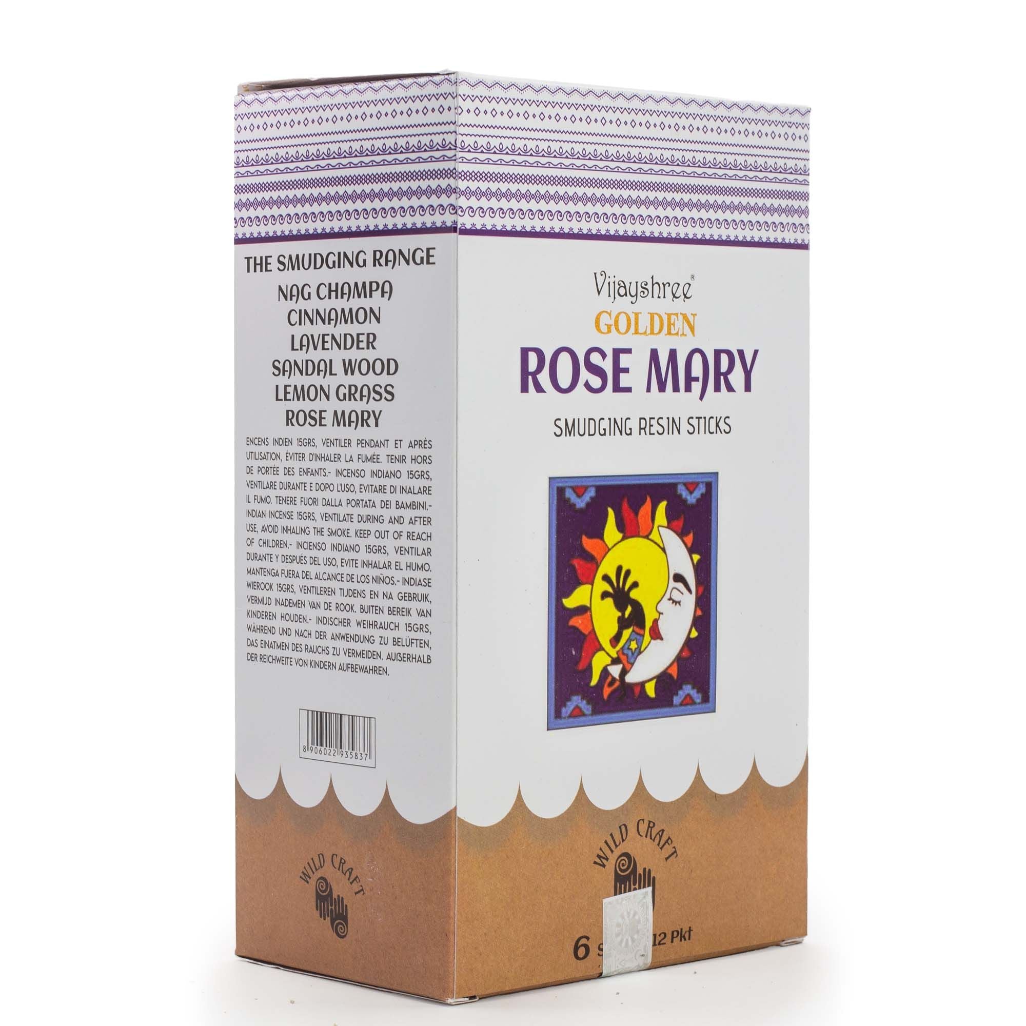Golden Rosemary Smudging Resin Sticks - 30g